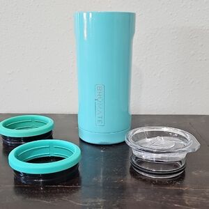 BrüMate Aqua/Seafoam Insulated Hipsulator With Drink Lid And Extra Slim Can Ring